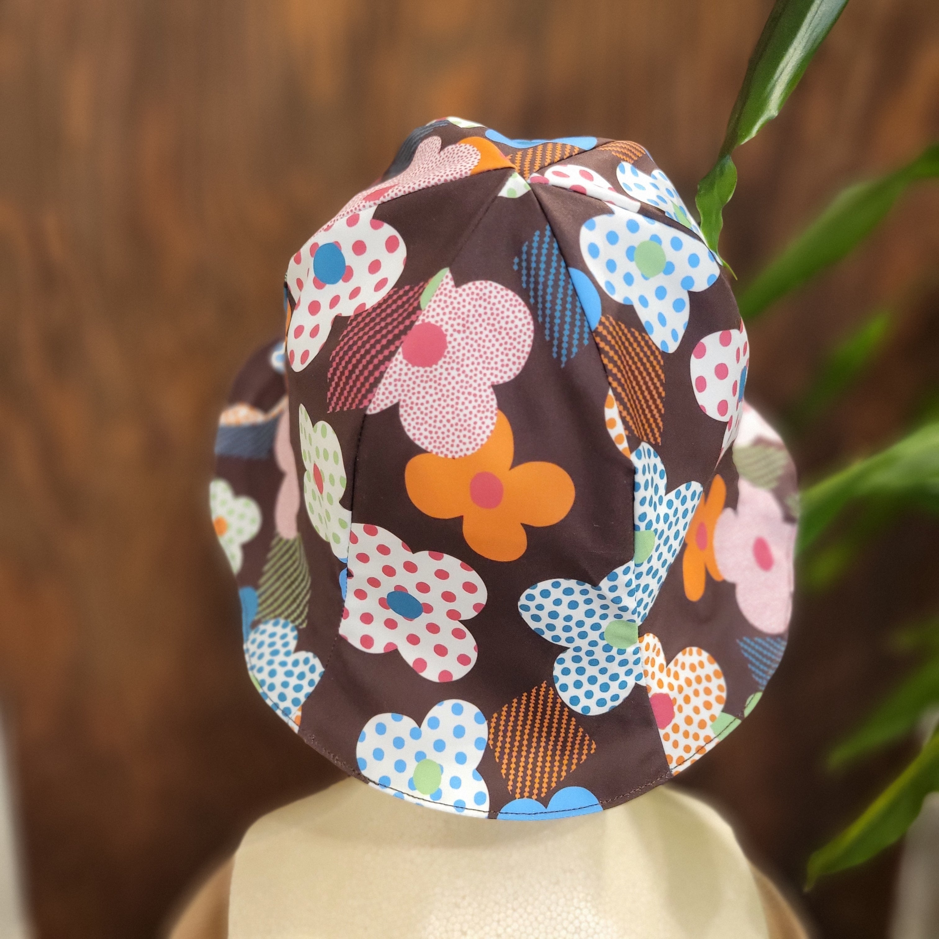 チューリップハット(ブラウン) ニット帽子 ハット キャップ アジアン