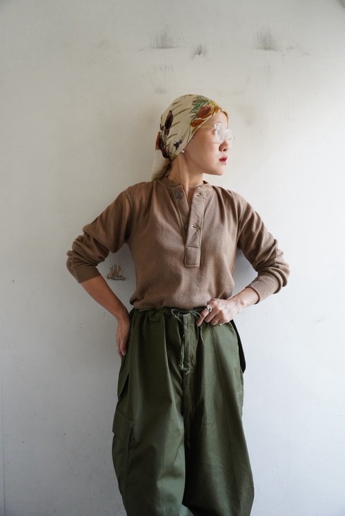 1990s Deadstock US Army Henry Neck Top