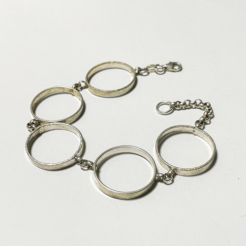 Vintage Circle Link Bracelet Made In Italy