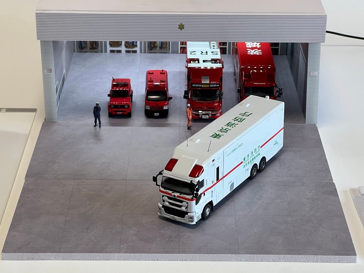 ASPEDA 1/64スケール Fast Diorama 消防署ジオラマ | EraCar.jp