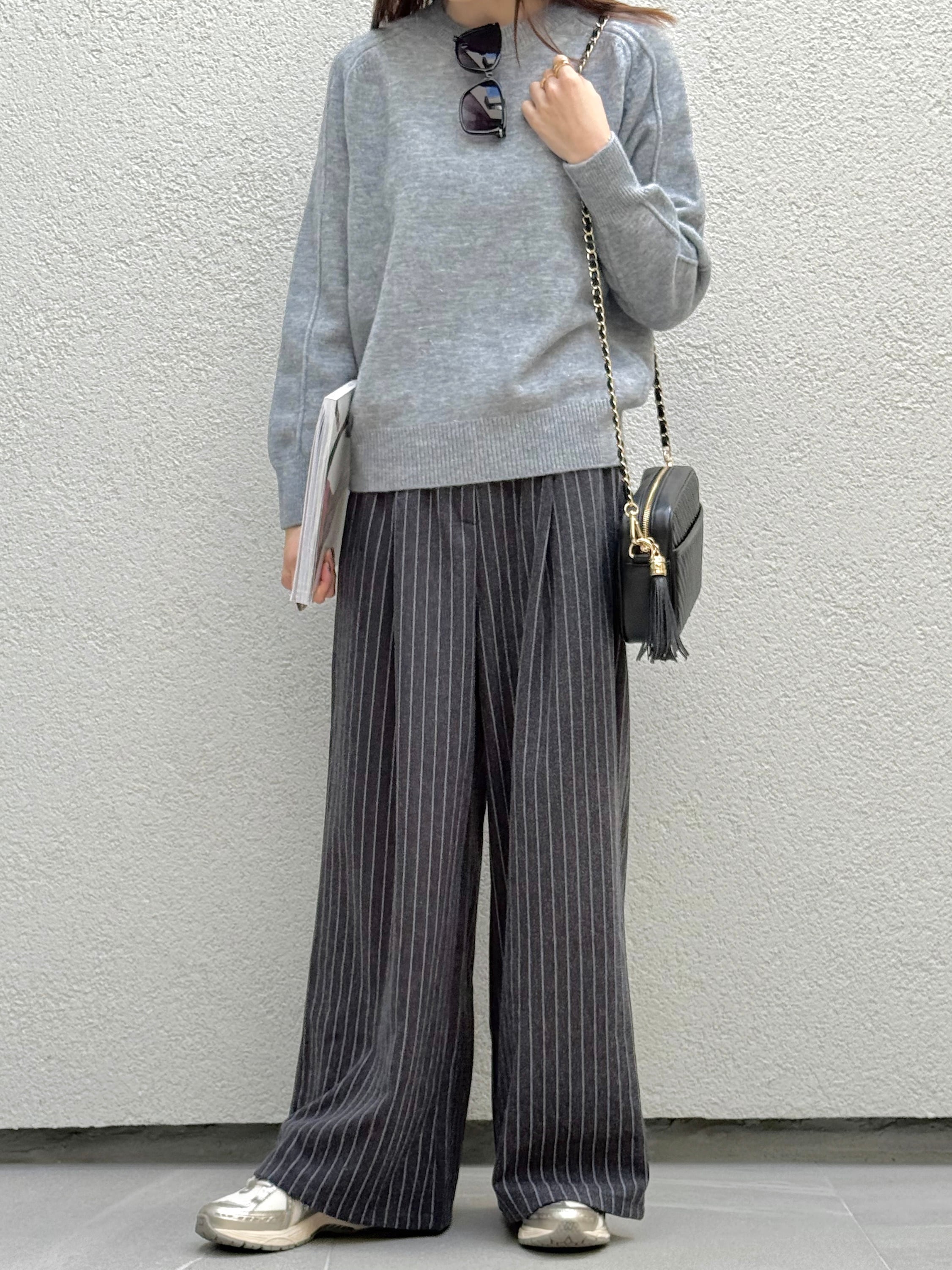 ストライプワイドパンツ | yujune