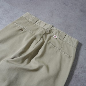80s Dickies 874 work pants "made in USA" beige [W31L31相当] 古着