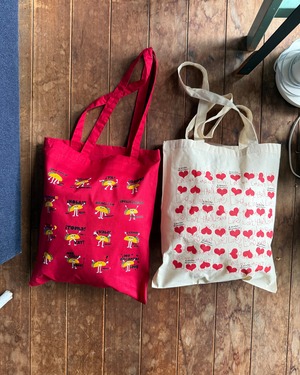 【LIVE LOVE LEARN GOODS】TACOS & HEART TOTE