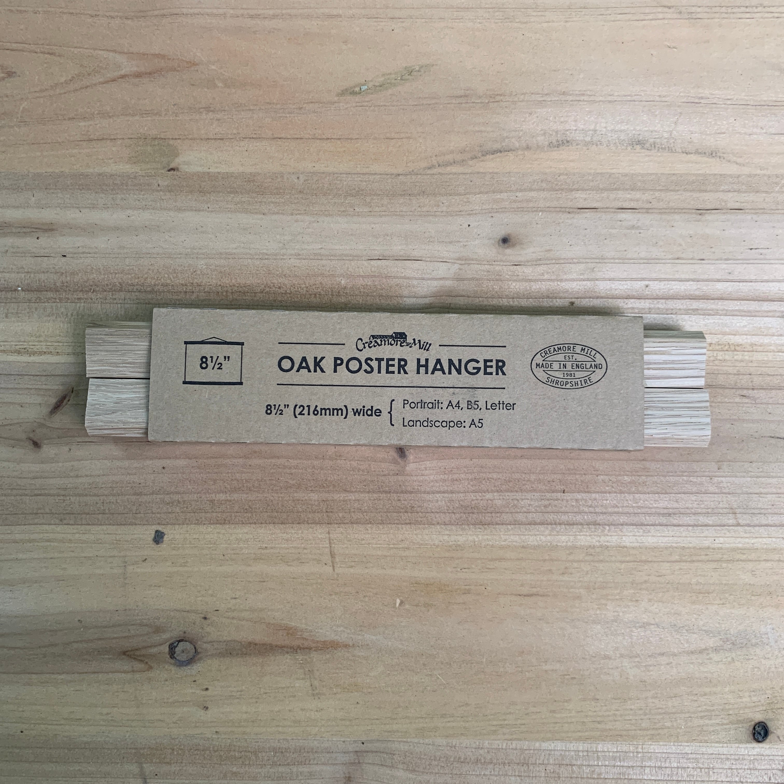 Creamore Mill（クレモアミル）oak poster hanger・tiny （イギリス製