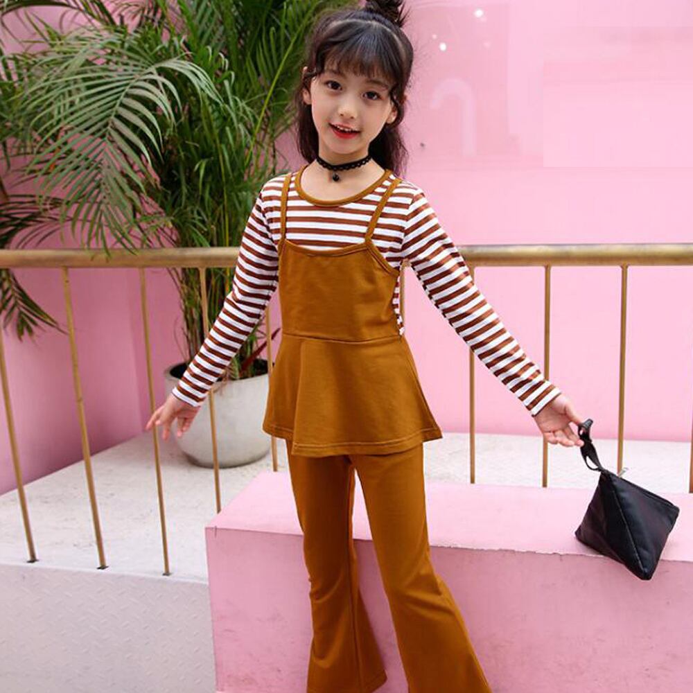 子供服 韓国 セットアップ 小学生 女の子 春秋 おしゃれ かわいい Tシャツ ボトムス きれいめ カジュアル 大人可愛い 大人女子 Ritz Chic レディースファッション通販 キッズ リブTシャツ ネイビー 120 半袖Tシャツ 韓国子供服
