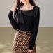 3色／シフォンリボンカラートップス ・79418