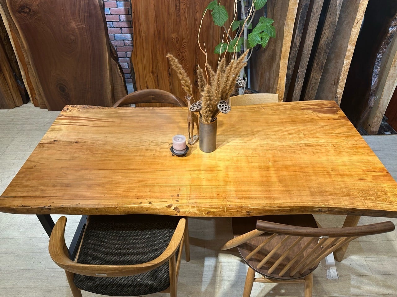 桜(サクラ)_1800×950-860-870×50_浅草本店_テーブル天板/一枚板 252398