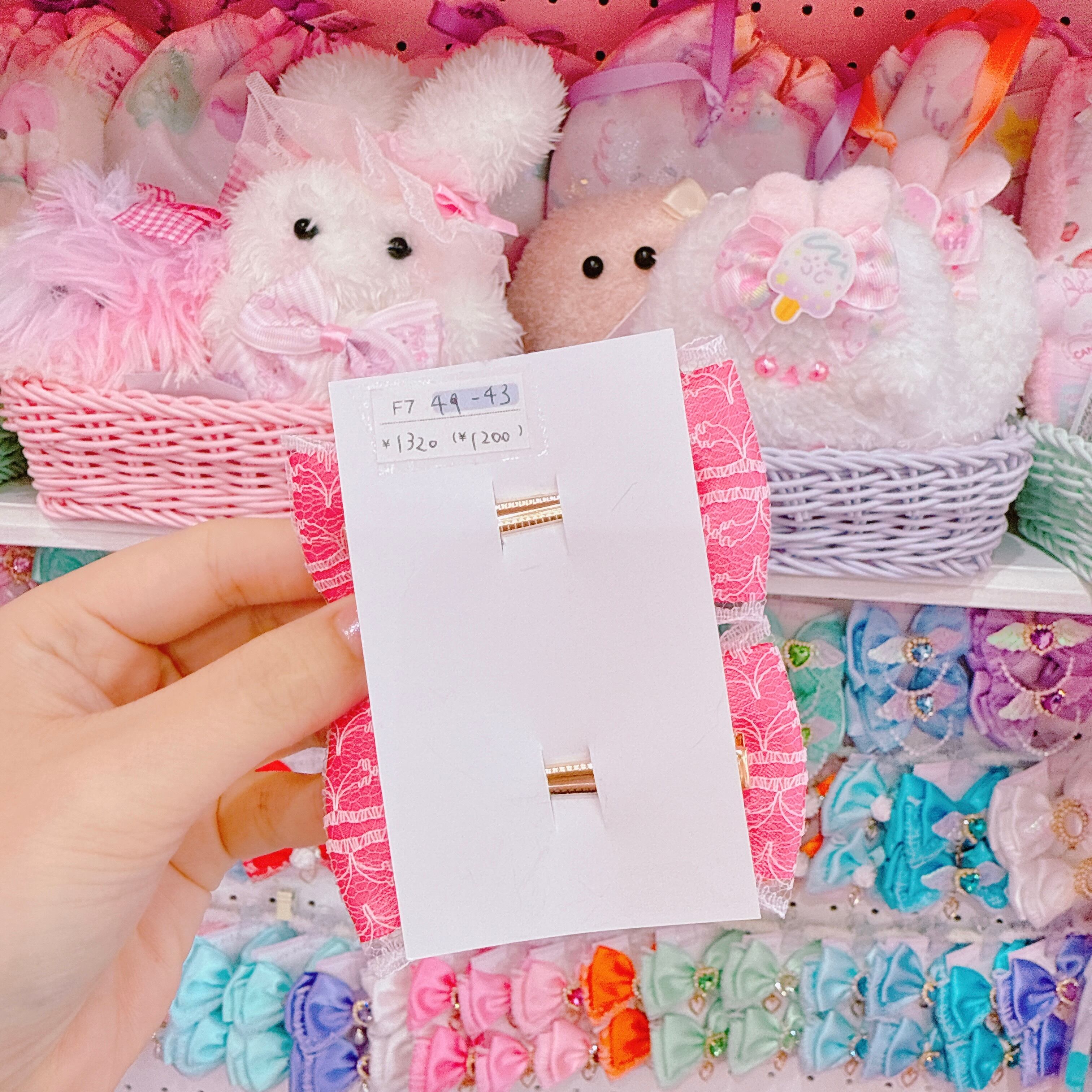 【F7】49-43ツインヘアクリップ