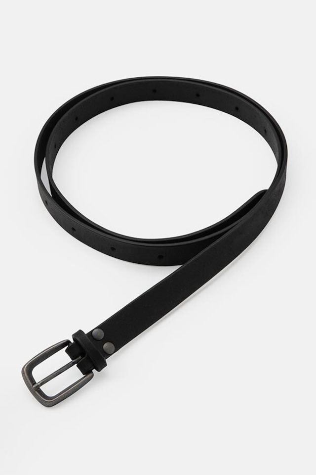 DIGAWEL / LEATHER BELT(BLACK)