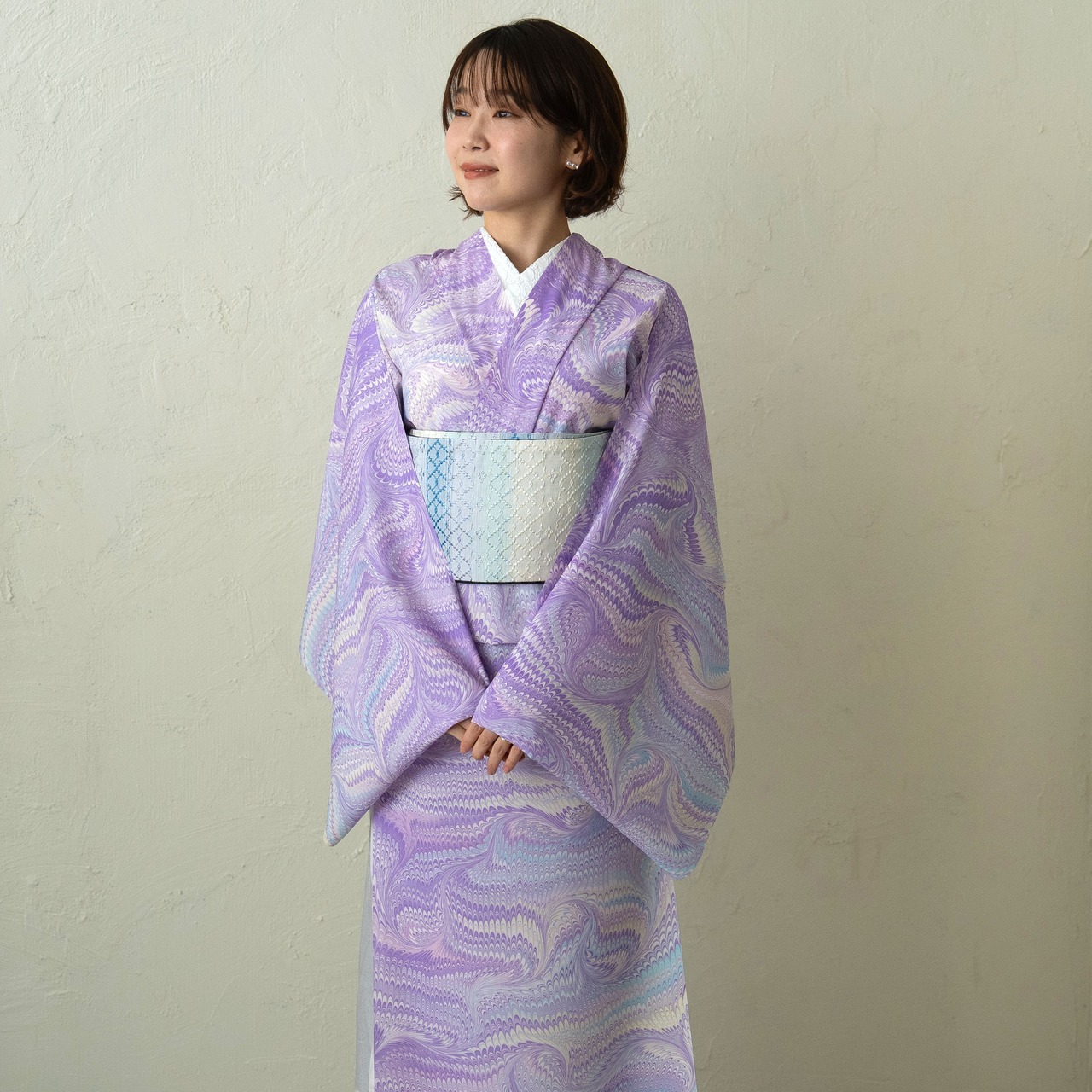 セオアルファ「夢幻藤〜花びら」〜浴衣・夏着物・単衣