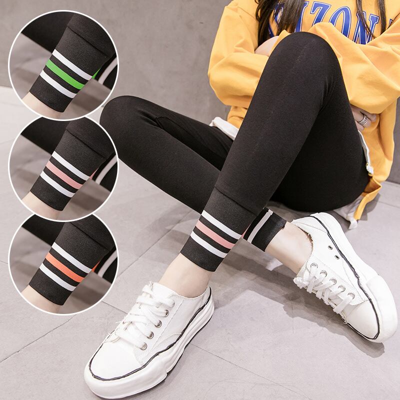 【新作】【送料無料】 マタニティウェア2020秋/冬の新しいレインボーストリップステッチレギンス、オールマッチ妊娠中のベリーレギンス-アリババ オータム 秋物 ウィンター 冬物 expec222345956561