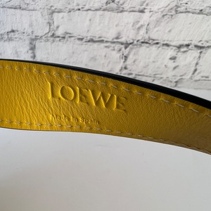 【最終処分SALE】LOEWE ロエベ ストローバッグ  ハンドバッグ イエロー A-8992