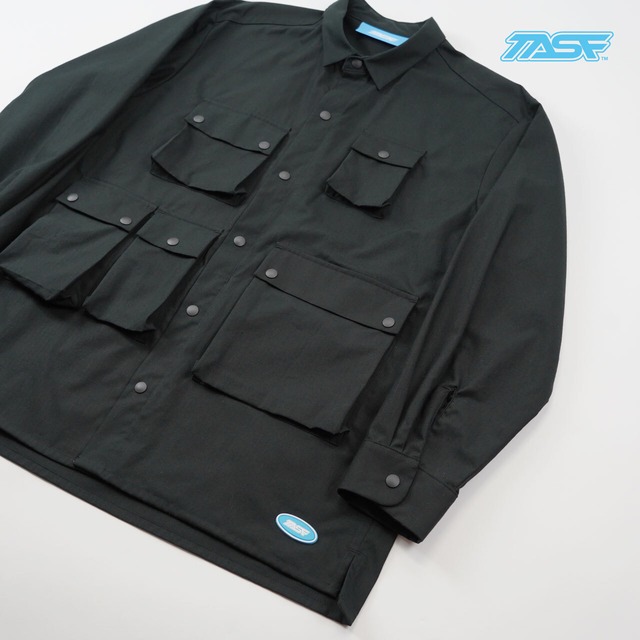 50%OFF!!　TASF  /   ポケットいっぱいシャツ  /  Black