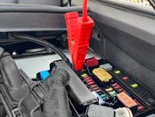 BAL(大橋産業) ブースターケーブル DC12V 50A 3m 軽自動車 コンパクトカー HV ハイブリット車 救援端子 細型絶縁フルカバークリップ 取り付け手順タグ 品番:1680
