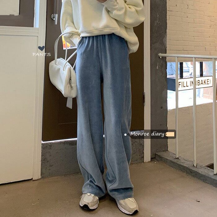 ウェストカジュアルパンツ オータムウィンタールーズスリム 秋物 冬物 モンロー92735948852