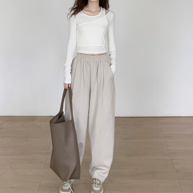 asymmetry layered-style top L0259