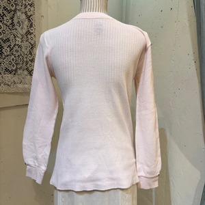 garment dye thermal (pink･front:pink rose･cuffs:blue heart)