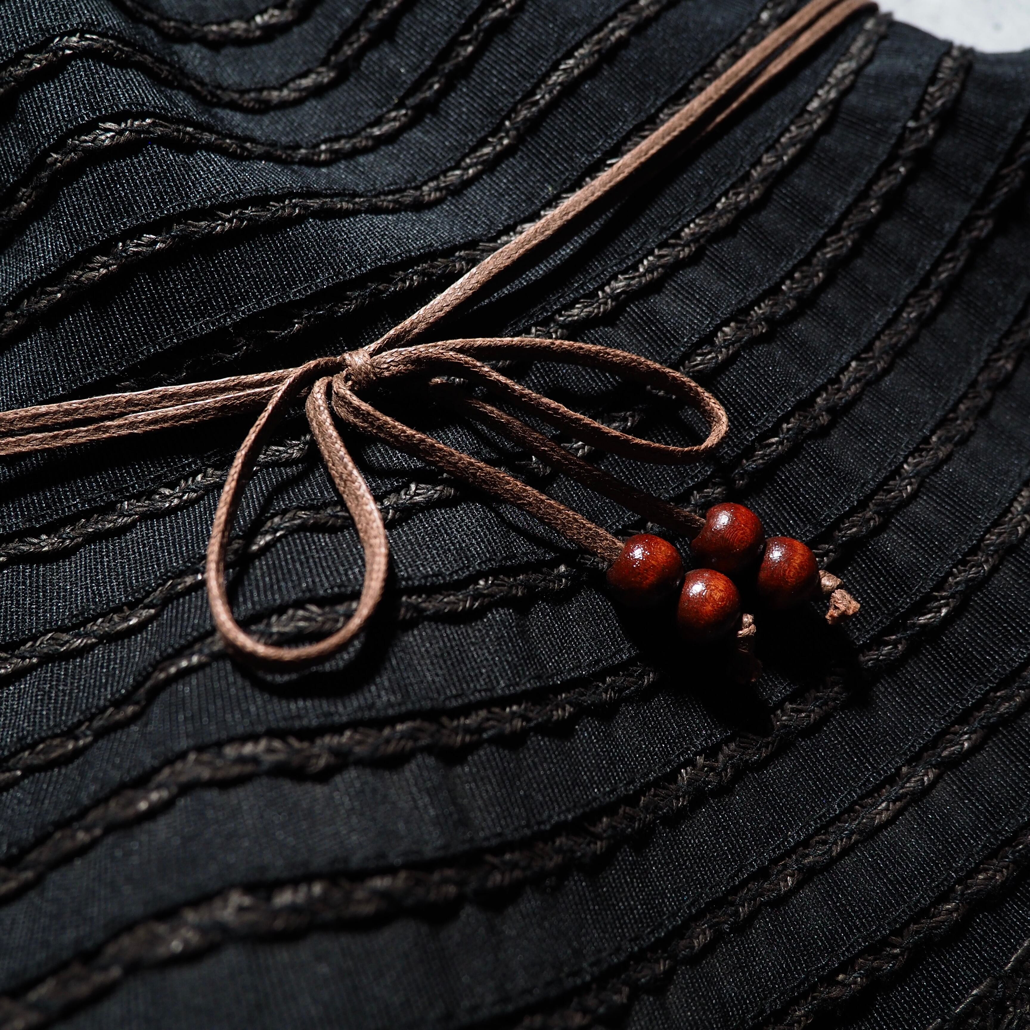 ” Y'saccs(Yohji Yamamoto) ” Black mode Yarn-dyed Bucket hat