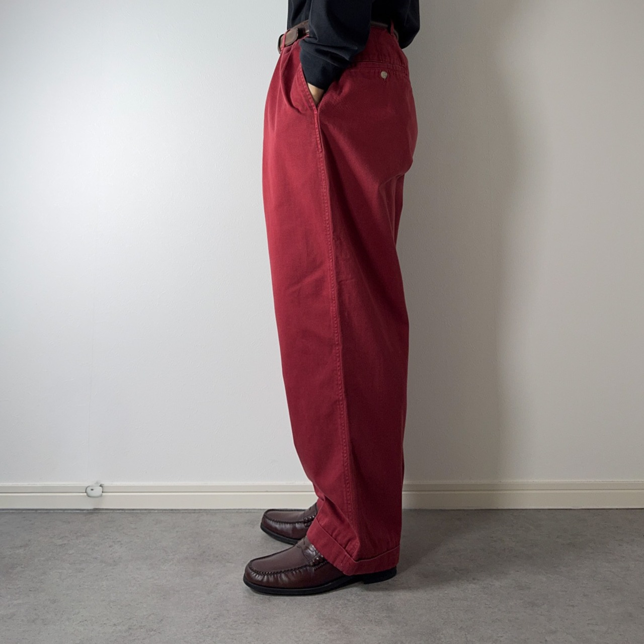 90s 初期型 USA製 Polo by Ralph Lauren POLO CHINO red W36L29相当 古着 - 18