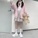 ✞ロリータJK制服 ルーズロリィタカーディガンセーター ジャケット オータムウィンター ピンク 春物 秋物 冬物 春夏秋冬 ✞✝✞ゴシック ゴスロリ SM ワンピース 黒 靴 大きいサイズ タイツ ヘッドドレス スカート バイブル 雑誌 本 タイツ アクセサリー ミリロリ 甘ロリ クラロリ 和ロリ エレガント 黒ロリ 姫ロリ 華ロリ BB-BB33141530373