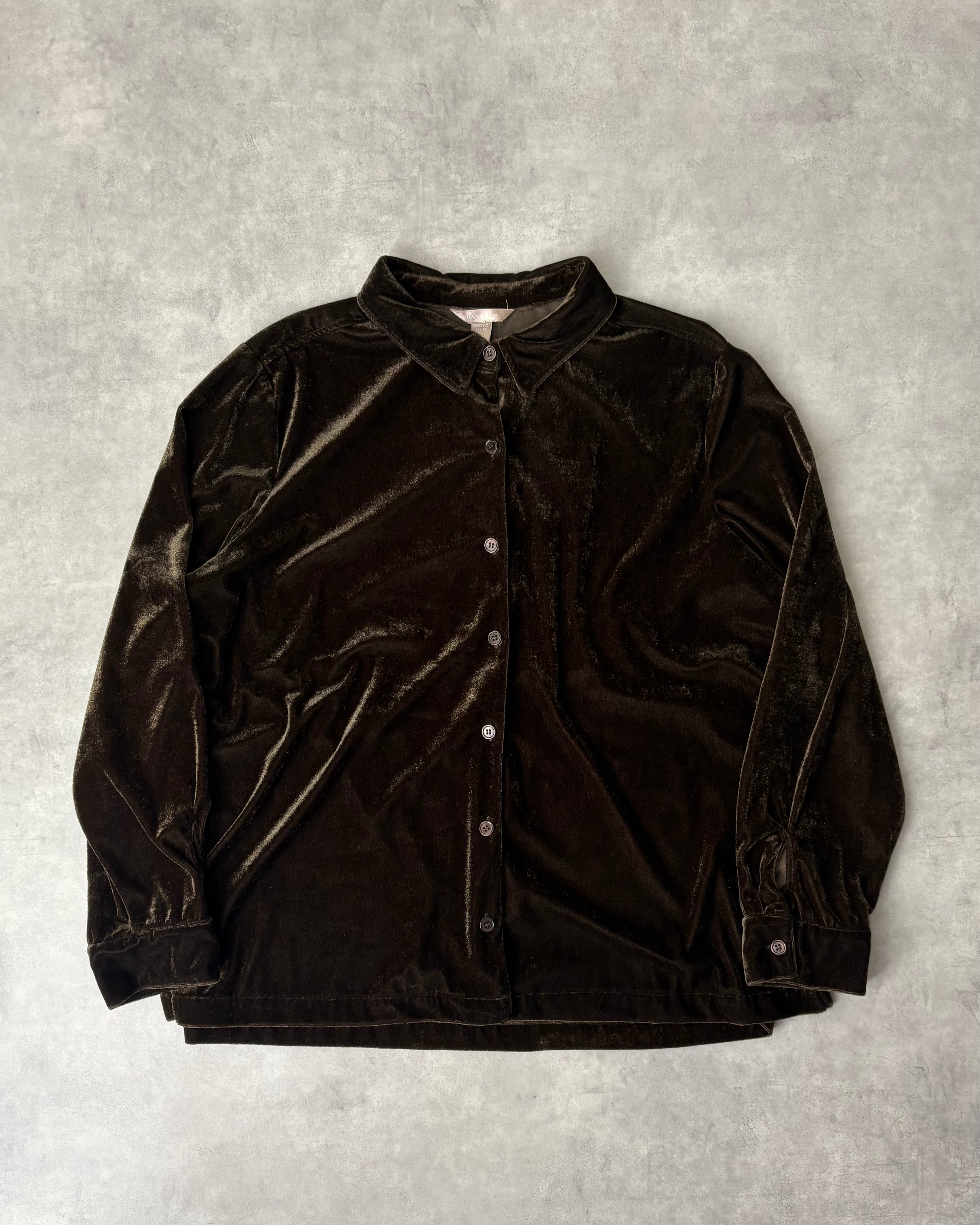 00s White Stag L/S Velor Shirt