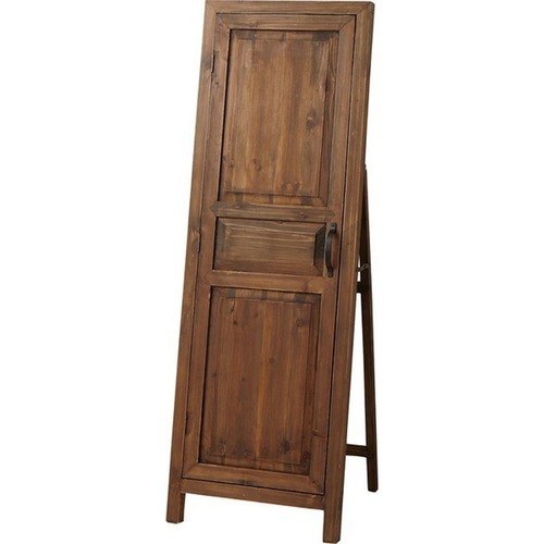 ドアミラー TSM-13BR TSM-13LBR TSM-13WH ブラウン ライトブラウン ホワイト スタンドミラー 鏡 姿見 全身 全身鏡 アンティーク フレンチカントリー 扉付き 収納付き