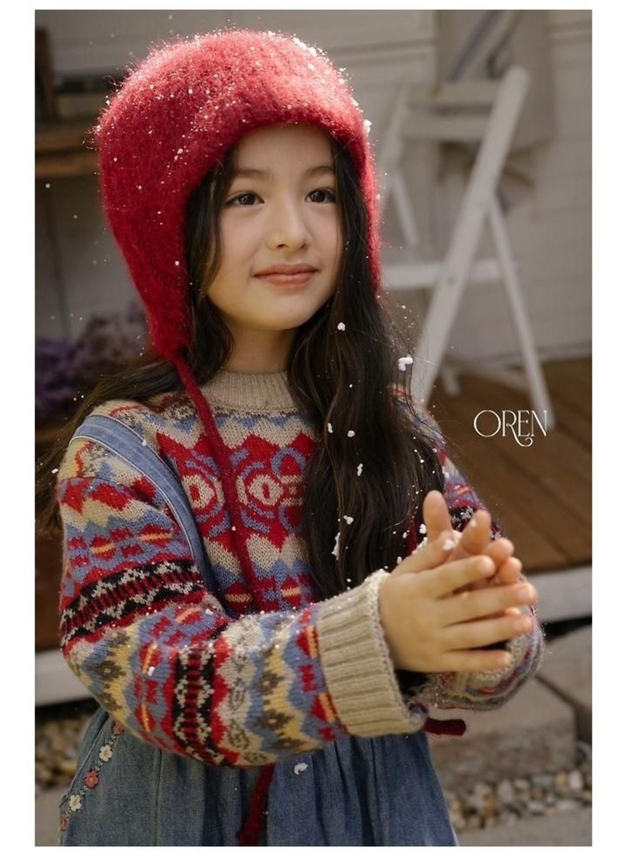オレン / oren / アデリンマルチウールニット 大人 / 韓国子供服 / キッズ / 26winter〖取寄〗*FREE*