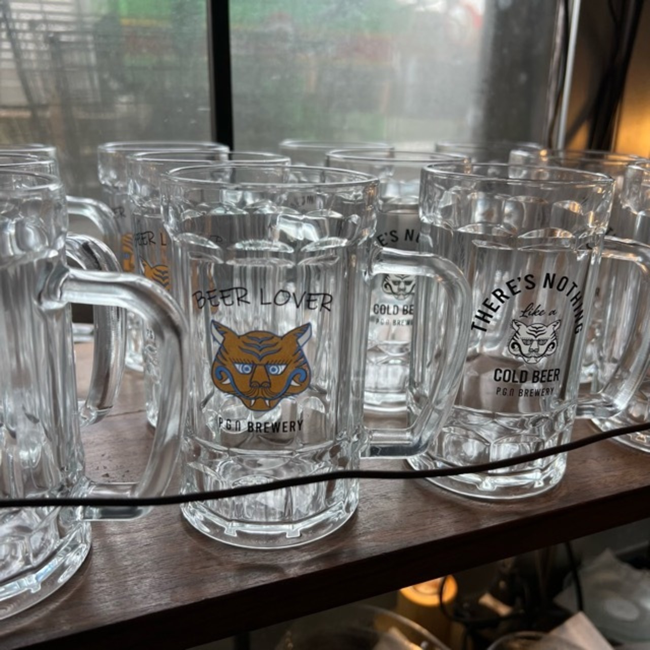 BEER LOVER mug  yellow tiger / ビアーラバーマグ ビアマグ マグカップ ジョッキ ビール ハイボール お酒 グラス 虎 アニマル ギフト プレゼント