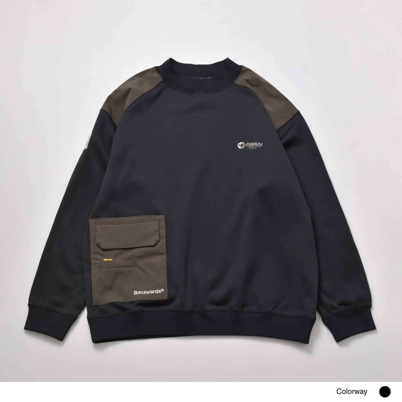 Backwards meets AS2OV Tech Sweat Mock Neck_521-30012 | Backwards