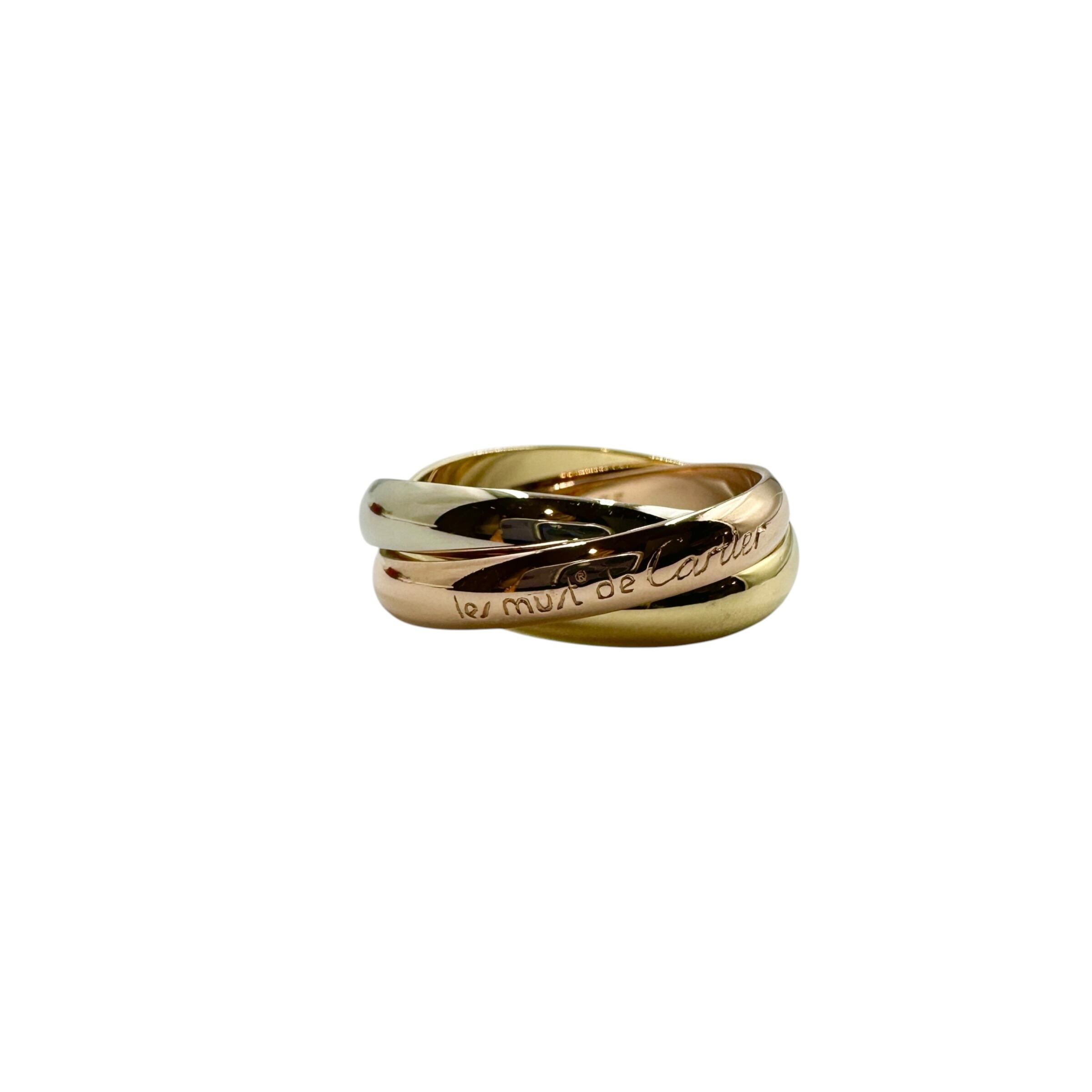 Cartier カルティエ トリニティ リング #55 スリーゴールド K18YG/WG/PG 31547-202608