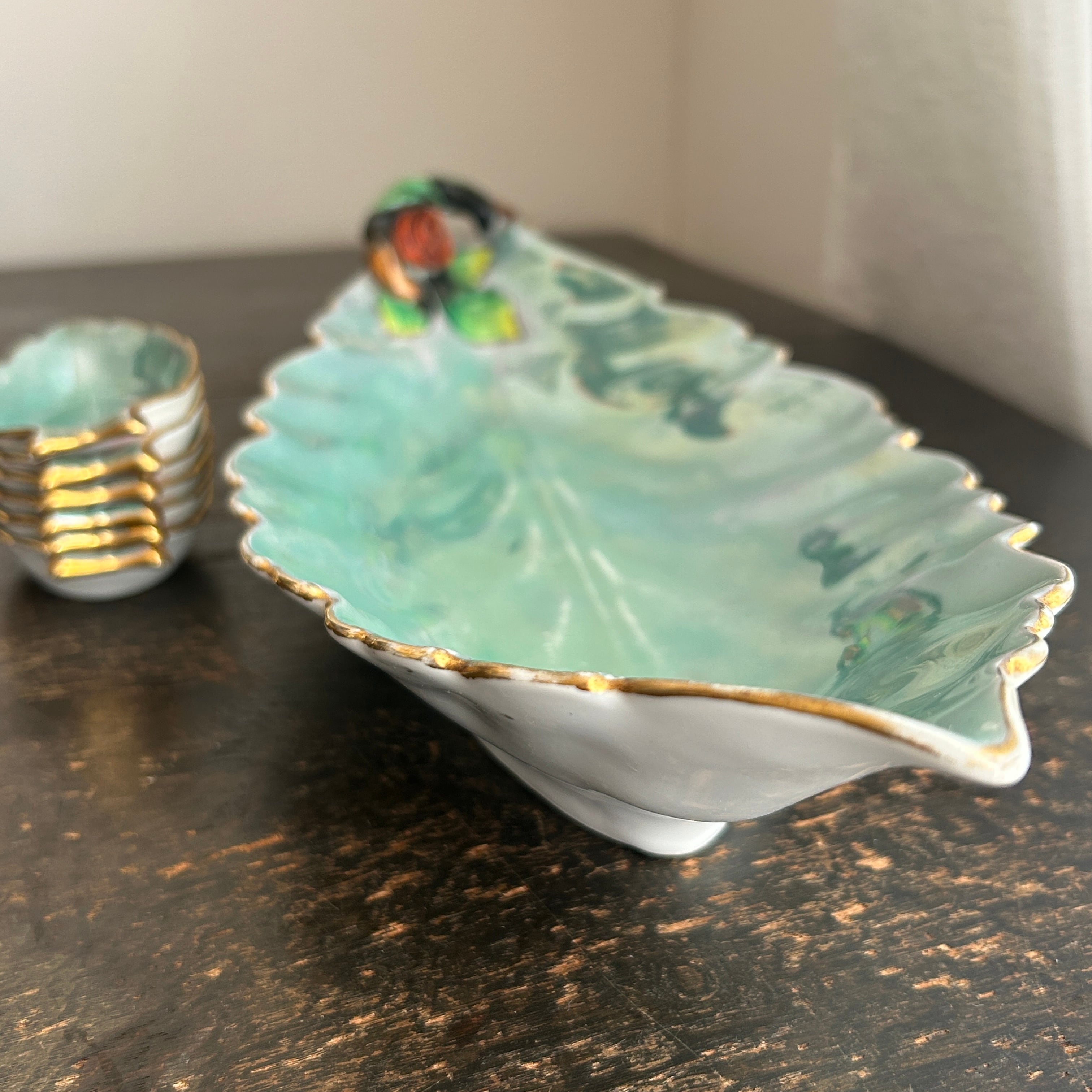 大正アンティーク　日本陶器會社のセロリ皿セット