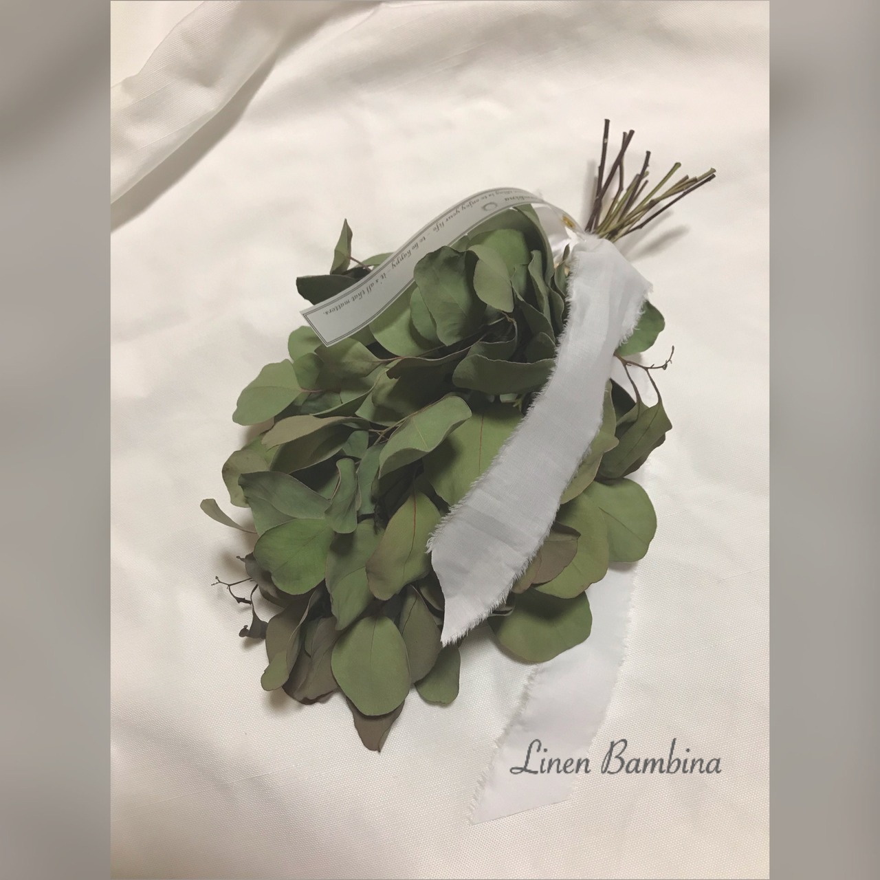 ユーカリポポラスのシンプルスワッグ❁⃘*.゜ S | LinenBambina 