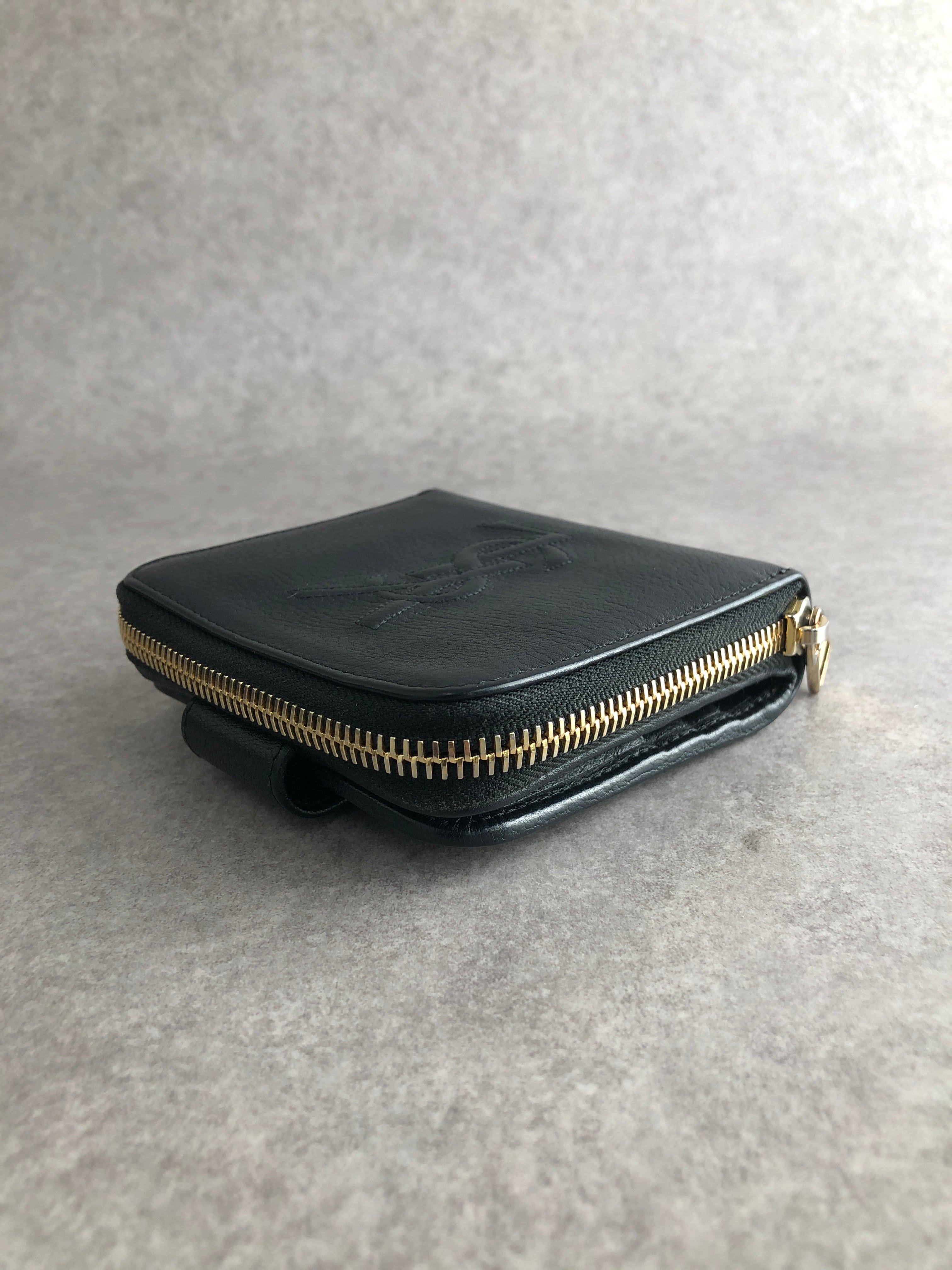 Yves Saint Laurent イヴ・サンローラン 財布 ブラック YSL レザー 2