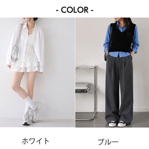 ショート丈 シャツ ブラウス レディース 春秋 韓国 長袖 クロップド丈 レギュラーカラー 前開き 無地 シンプル きれいめ カジュアル レイヤード 重ね着 羽織り 着回し 通勤 通学 [LF-CGT002]