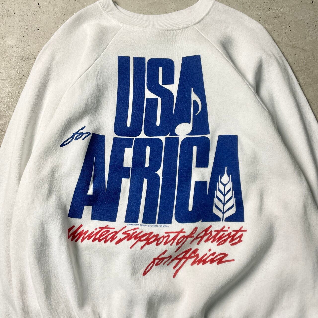 値下げ事業 USA for AFRICA WE ARE THE WORLD 長袖Tシャツ S - トップス