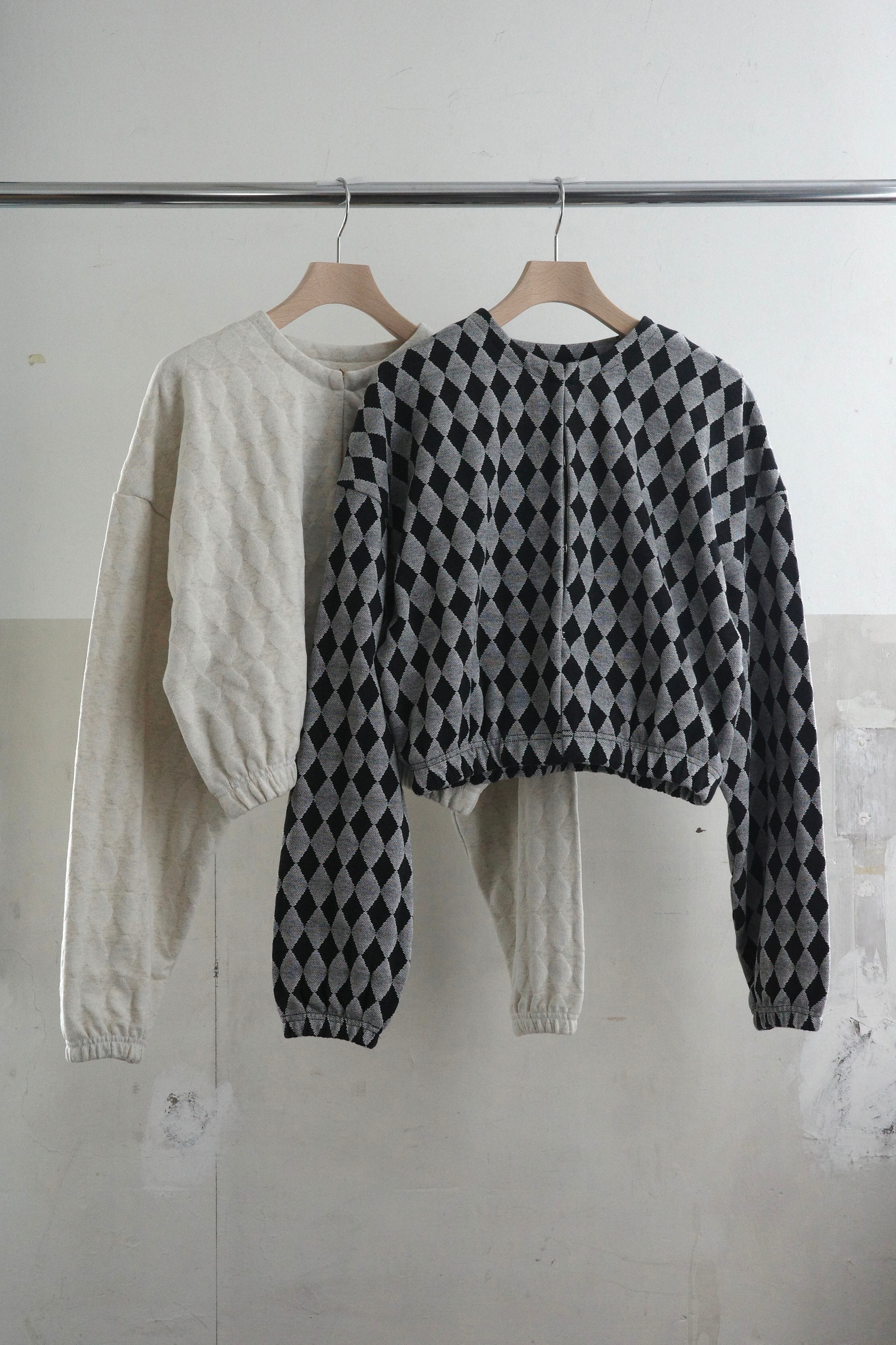 ERiKOKATORi】diamond sweat short cardigan | TOLMA 