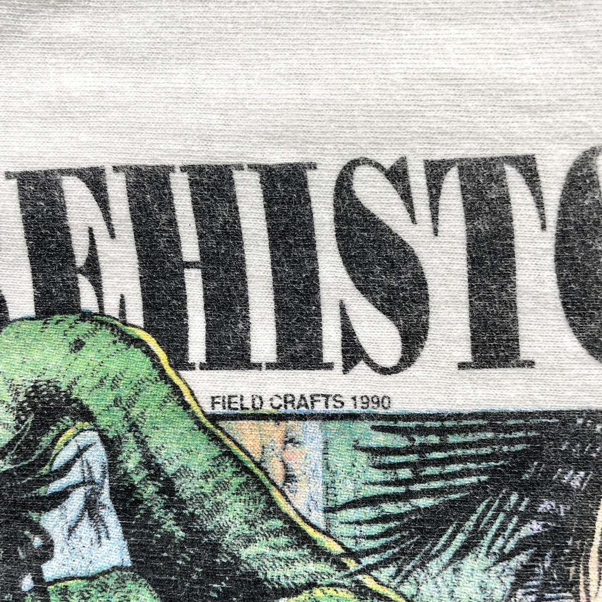 kids】90年代 USA製 PREHISTORIC 恐竜 プリントTシャツ サイズ120~130
