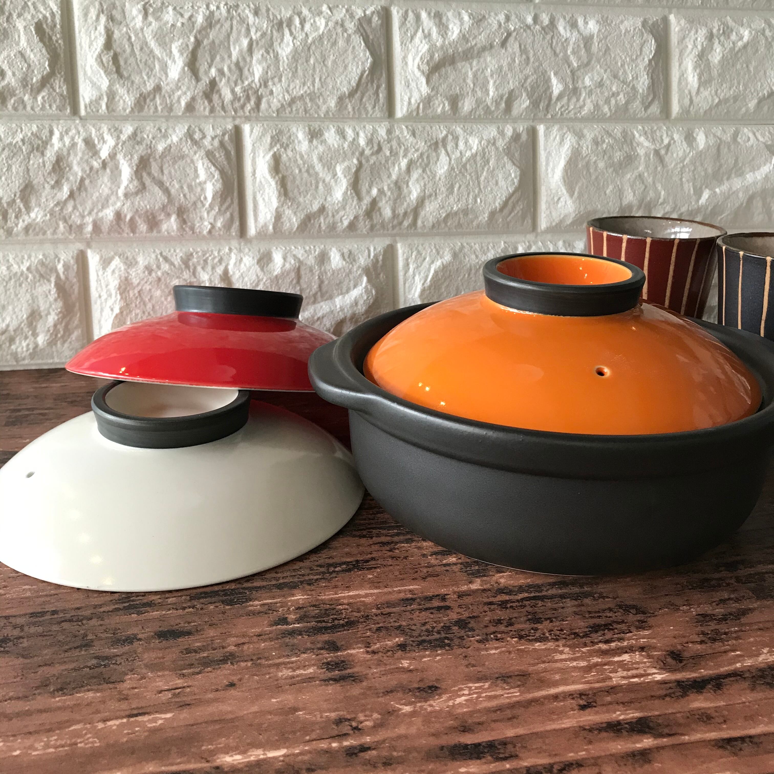 選択 宴 土鍋 耐熱 直火 Ih対応 ホワイト ブラック 6号鍋 1 2人用 Glm Co Il