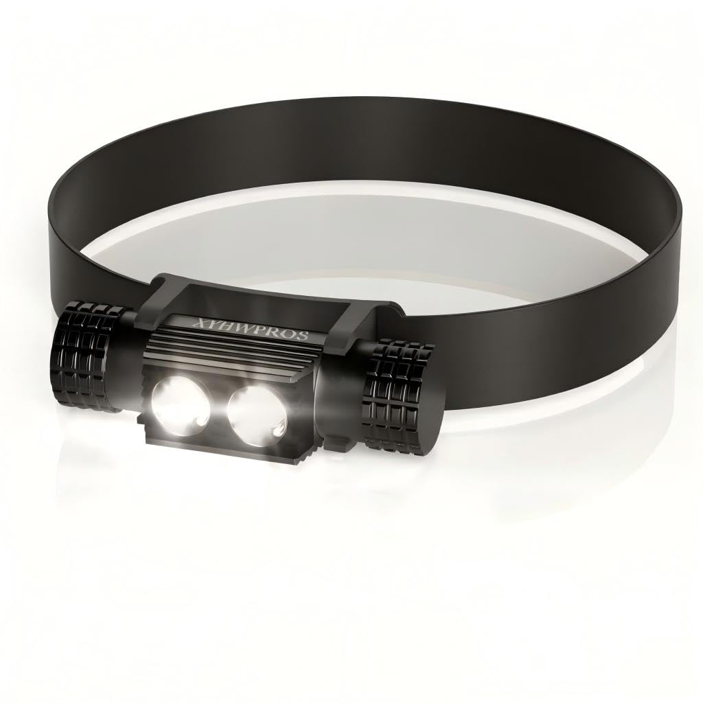 ヘッドライト 充電式 LED アウトドア用ヘッドライト 超軽量 IP66防水 1000ルーメン ヘッドランプ 小型へっどらいと SOS点滅 高輝度 180°角度調整可能 頭につけ 釣り/散歩/登山/キャンプ/作業/防災/停電用