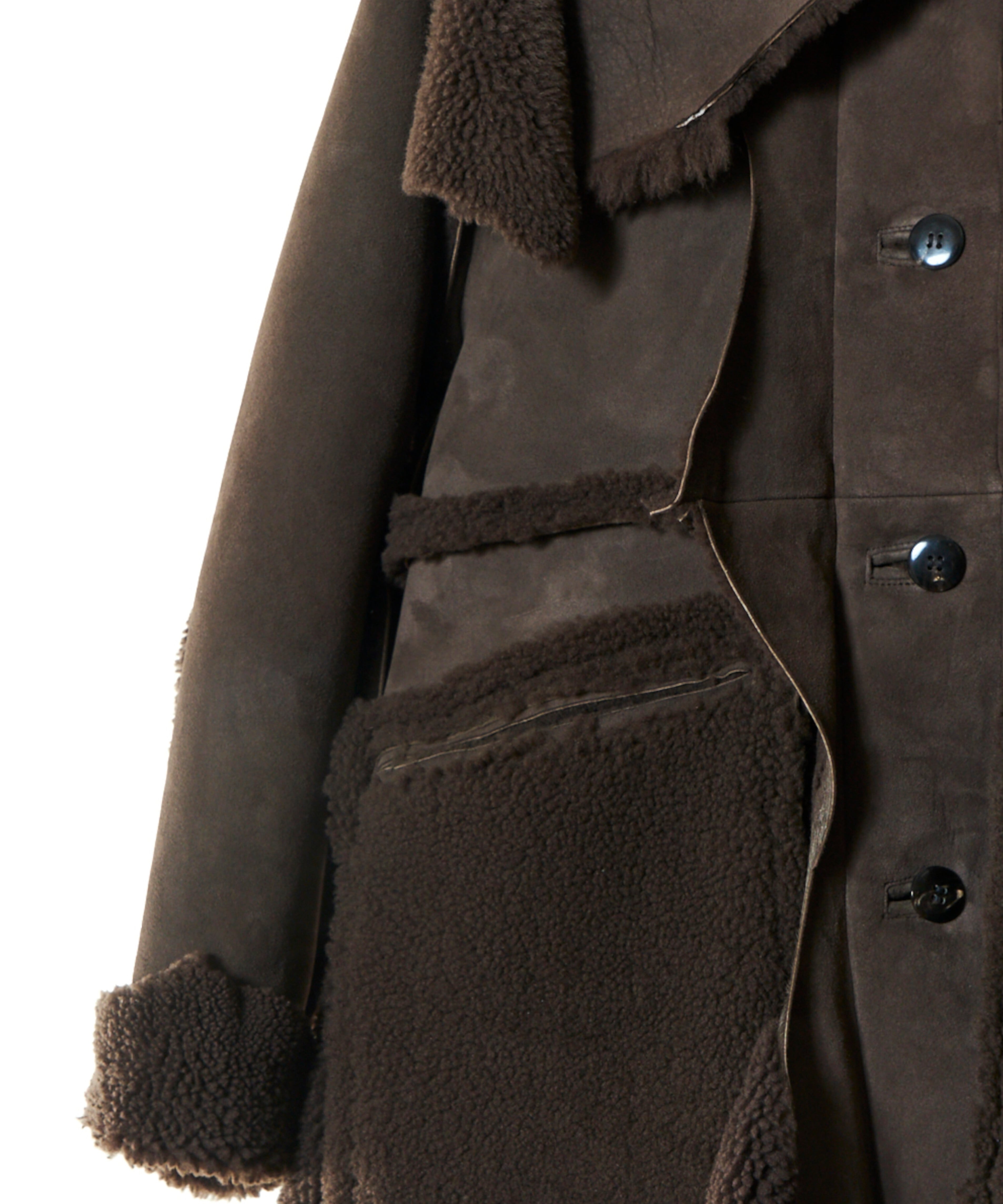 Midorikawa / MID25AW-JK03 REVERSIBLE MOUTON COAT (BROWN