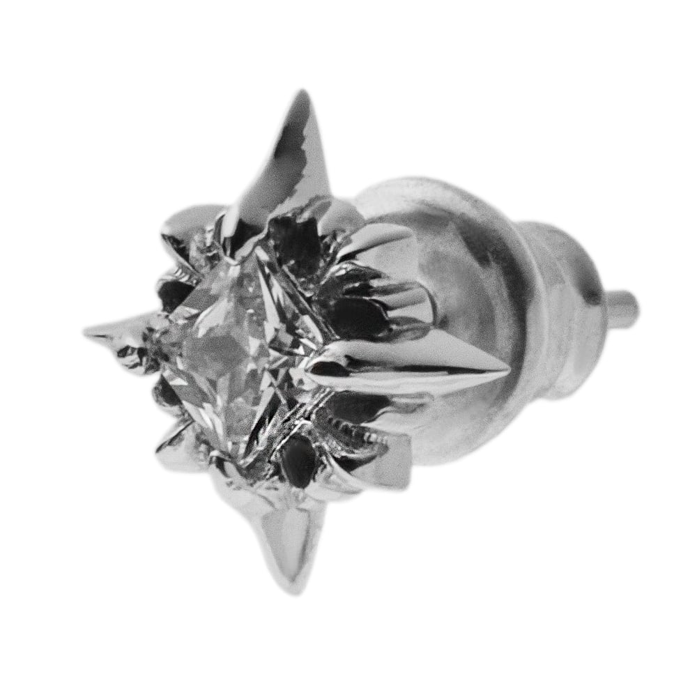 【ピアス売り上げランキング2位】 RAYピアスWH ACE0088 RAY Earrings White シルバーアクセサリー Silver Jewelry Brand