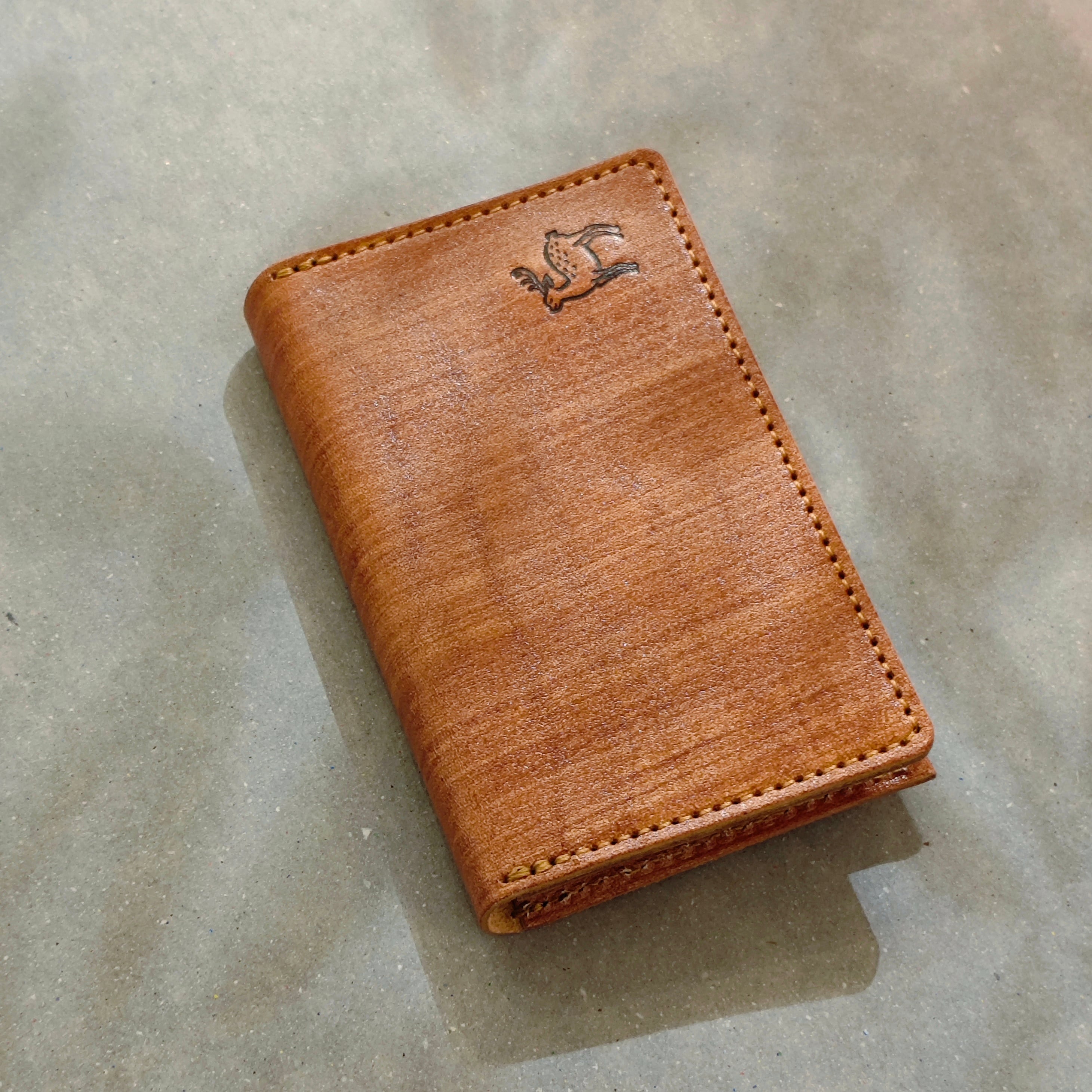 名刺入れ（柿渋染めレザー / KAKISHIBU LEATHER） 名入れ ギフト