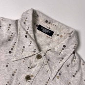 TORNADO MART トルネードマート ドット風 半袖シャツ/アイボリー ライトグレー系 メンズ
