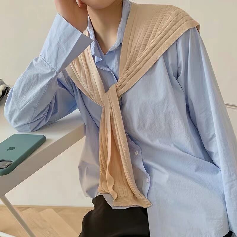 肩掛け風　カラーニット 　AJ111-D001