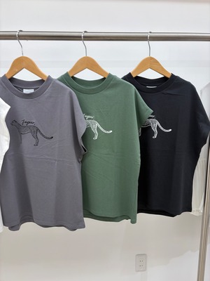 【Le vent souffle】ジャガー刺繍ロゴT P22B