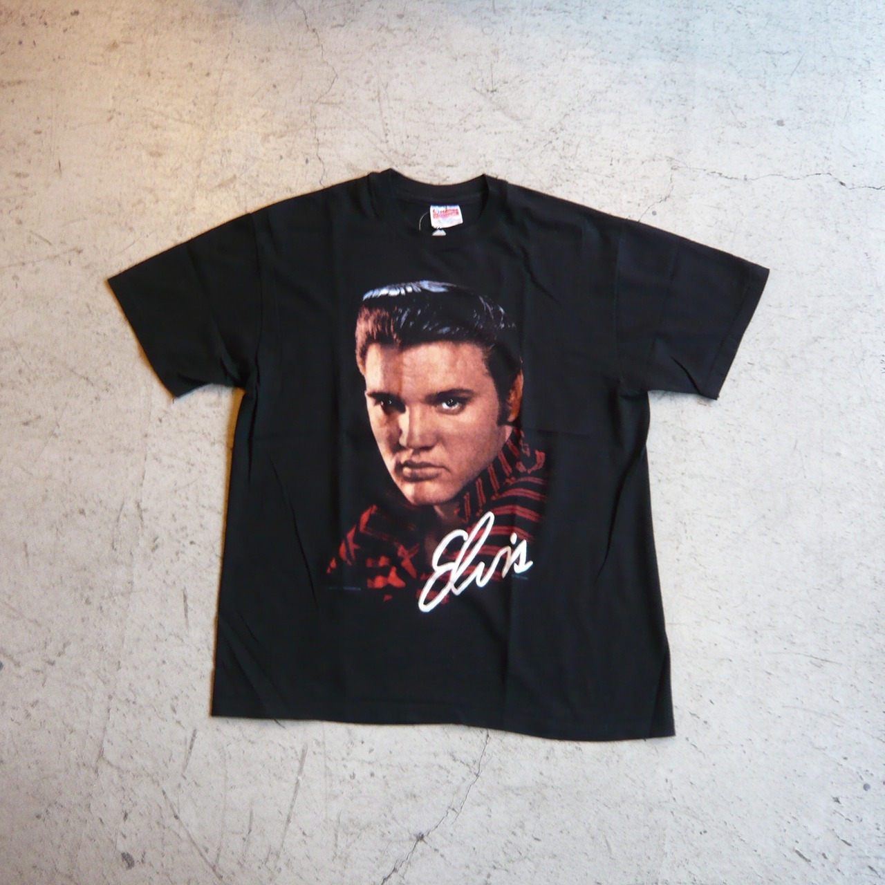 1990s ELVIS PRESLEY SS T-SHIRT BLACK