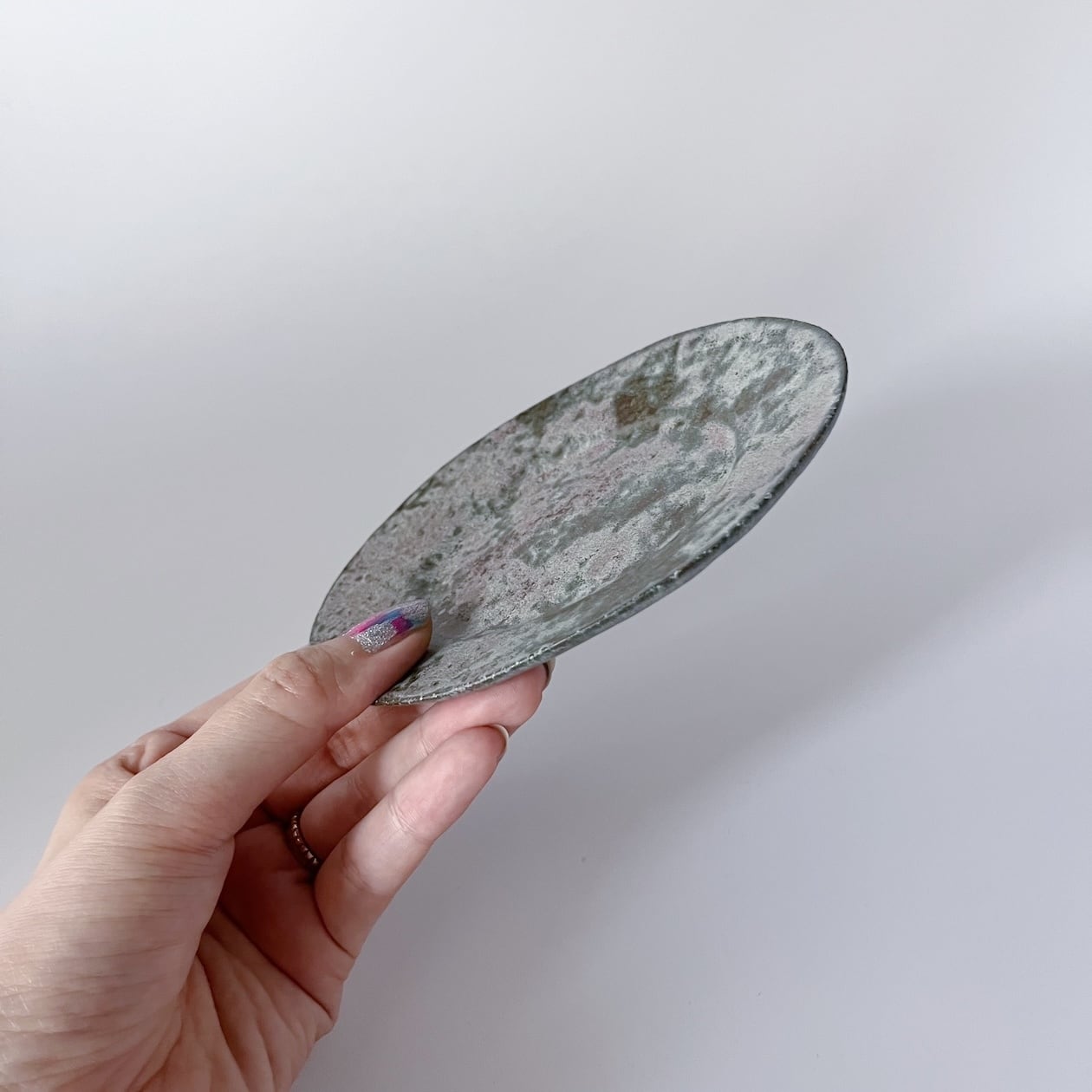 オーバルリム皿S ｜13cm｜陶器・小皿/豆皿 | SANKAKU | CLAY LAB