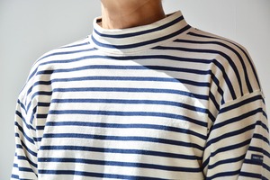 セントジェームス SAINT JAMES モックネックウェッソン(21JC GIENS II)ECRU/MARINE(生成り/マリン)【レターパックプラス可】