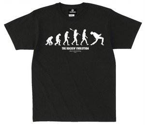 進化論 Rockin' Evolution おバカ ロックＴシャツ 黒 ブラック メンズ レディース フレディマーキュリー QUEEN クイーン alt-s AT-67BK