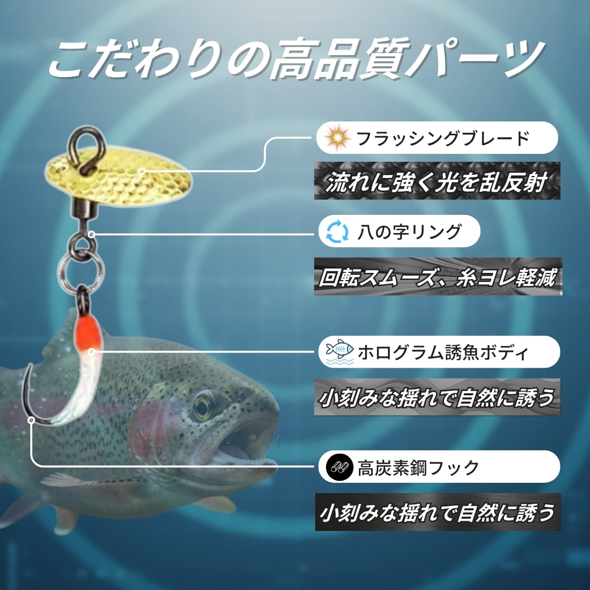 6個セット 完成品フライ size＃12 スピアヘッドスピナー ニンフルアー